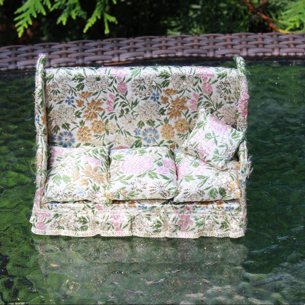 Vintage Floral Dollhouse Furniture